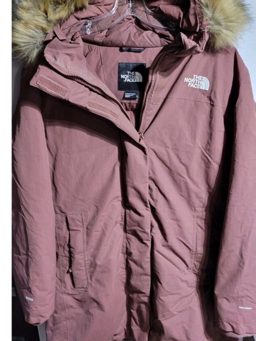 The North Face Women's Long Faux-Fur Trim Parka - Rose